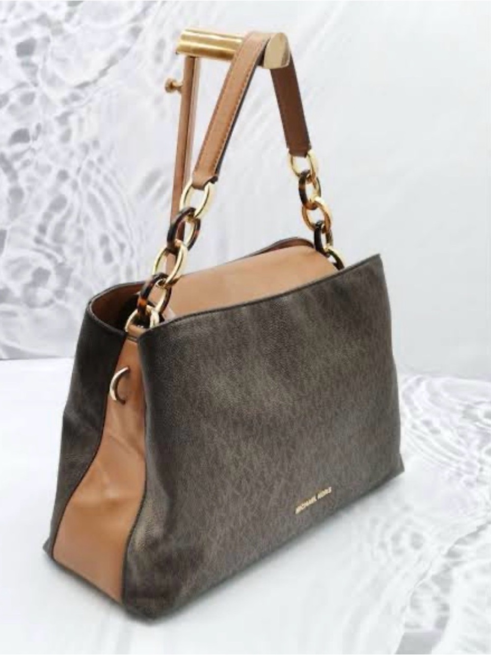 Michael Kors Christina Signature Logo Shoulder Bag